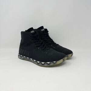 NOBULL High Top Trainer Mens 7 Black SuperFabric Lace Up Athletic Shoes Gym